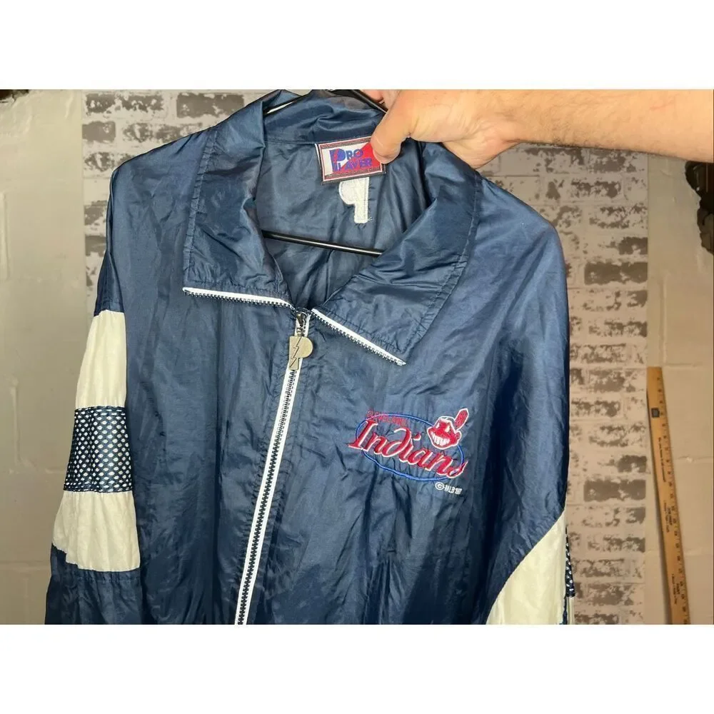 Vintage pro player Cleveland Indians full zip jacket